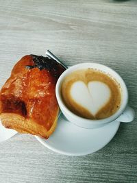 Close-up of coffee on table