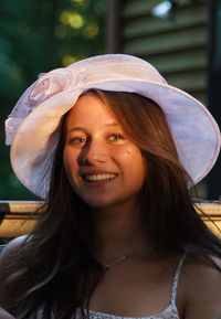 Portrait of a smiling young woman