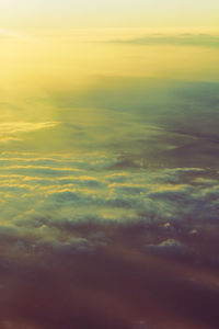 Full frame shot of clouds in sky during sunset