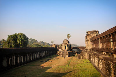 View of historical building against clear sky