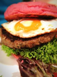 Close-up of served food