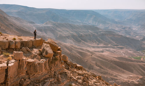 Man standing on mountain