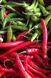 Full frame shot of bell peppers