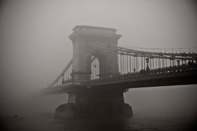 Low angle view of brooklyn bridge