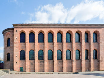 Low angle view of building against sky