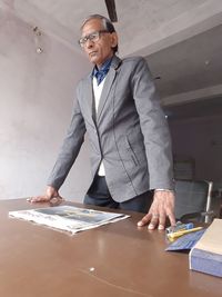 Full length of a young man wearing mask