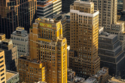 Aerial view of buildings in city