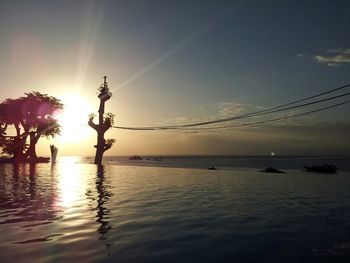 Sunset over sea