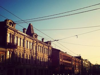 Low angle view of buildings against sky