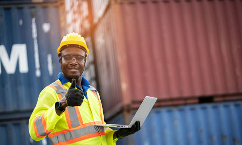 Man using mobile phone