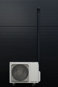 Condensing unit on building facade, denmark