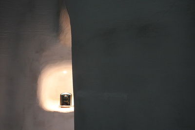 Low angle view of illuminated building