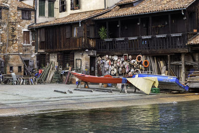 Squero di san trovaso - picturesque gondola repair yard - venice, veneto, italy