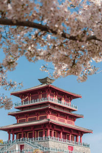 Ancient architecture of cherry garden in zhengzhou city,henan province,china