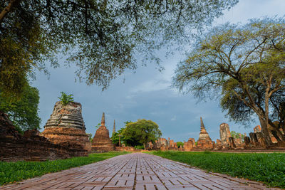 View of temple against sky