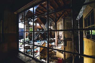 Interior of old abandoned building