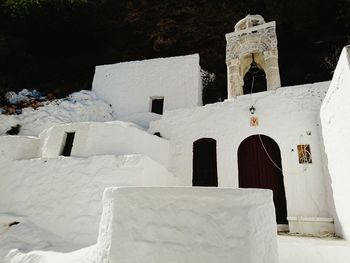 Low angle view of white temple