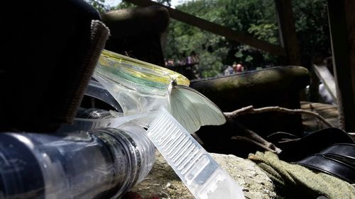 Close-up of vintage car