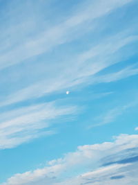 Low angle view of blue sky