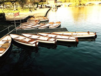 Boats in sea