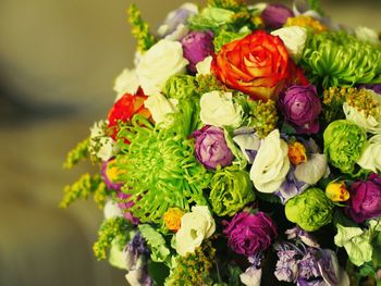 Close-up of colorful bouquet