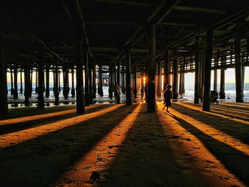 View of underneath pier