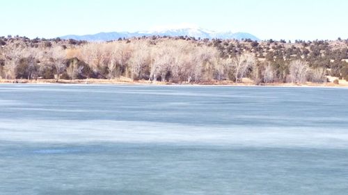 Scenic view of calm lake