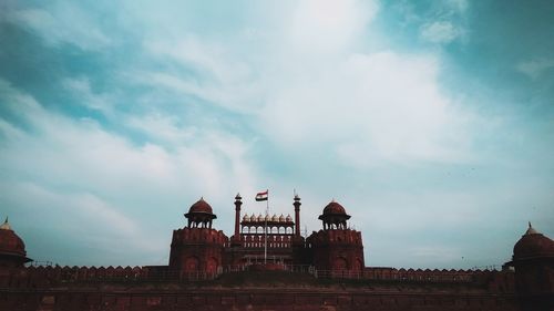 Low angle view of building against sky