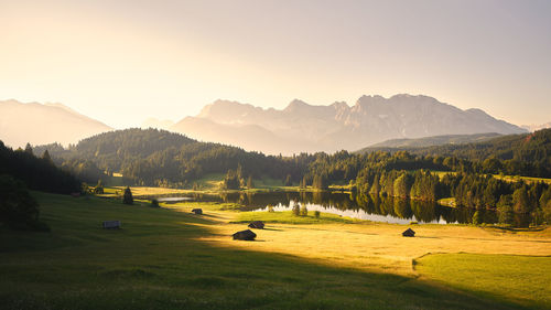 Scenic view of landscape against sky