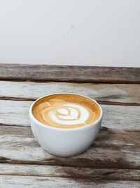 Close-up of coffee on table