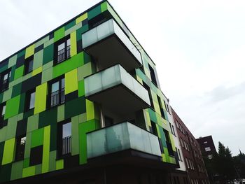 Low angle view of building against sky