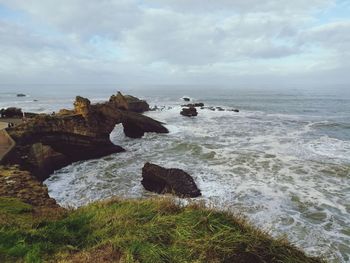 Scenic view of sea against sky