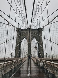 View of brooklyn bridge against sky