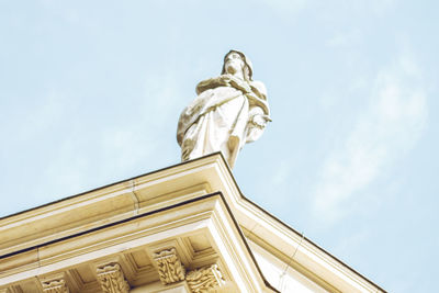 Low angle view of historical building