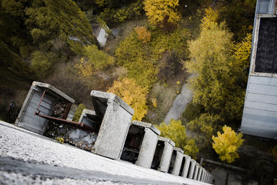 Built structure with trees in background