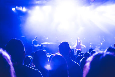 Crowd at music concert