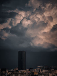 Cityscape against sky during sunset