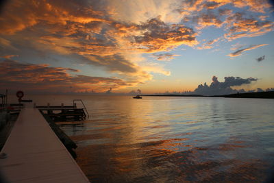 View of dramatic sky over sea