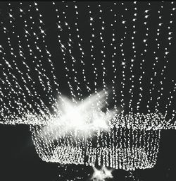 Close-up of illuminated fireworks at night