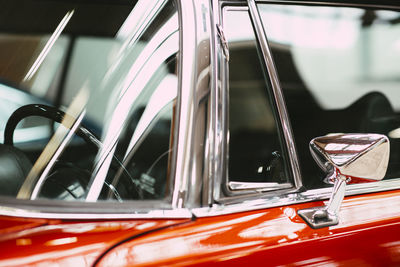 Close-up of vintage car