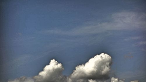 Low angle view of clouds in sky