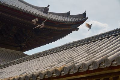 Low angle view of temple