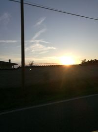 Scenic view of sunset