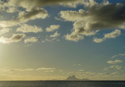 Cloudy sky over seascape