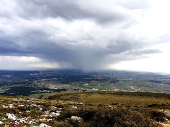 Scenic view of landscape against sky