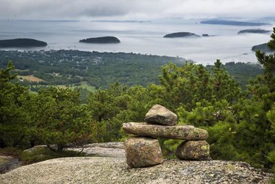 Scenic view of acadia national park