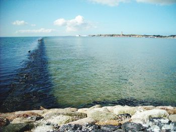 Scenic view of sea against sky