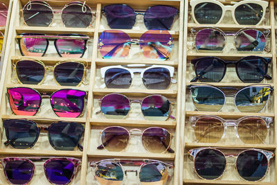 Full frame shot of sunglasses