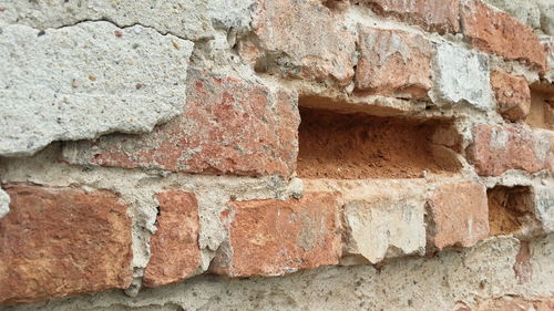 Full frame shot of brick wall