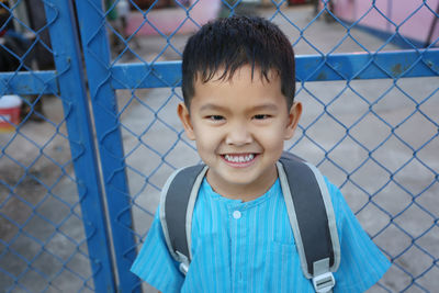 Portrait of boy smiling